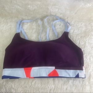 Under Armor Strappy Pullover Sports Bra Cross Back Small